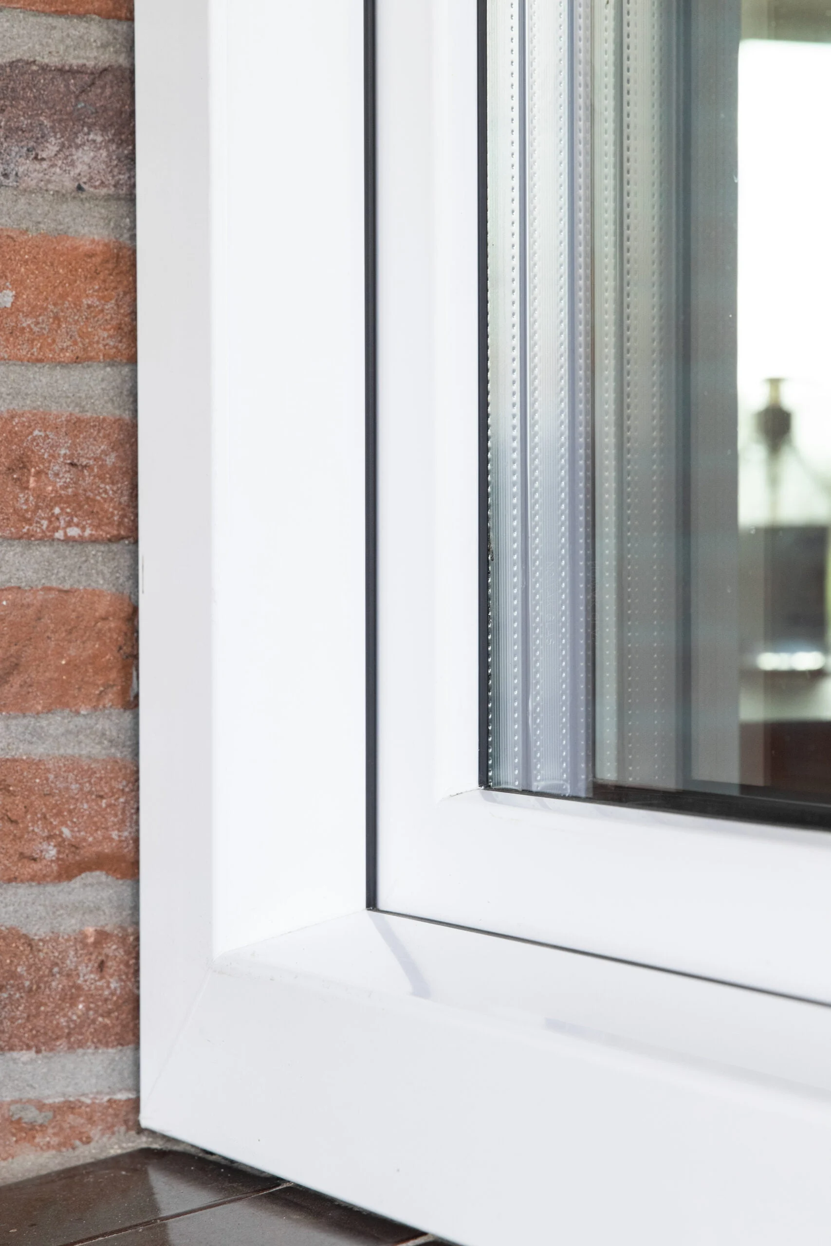 Kunststof kozijn folie wit met glas