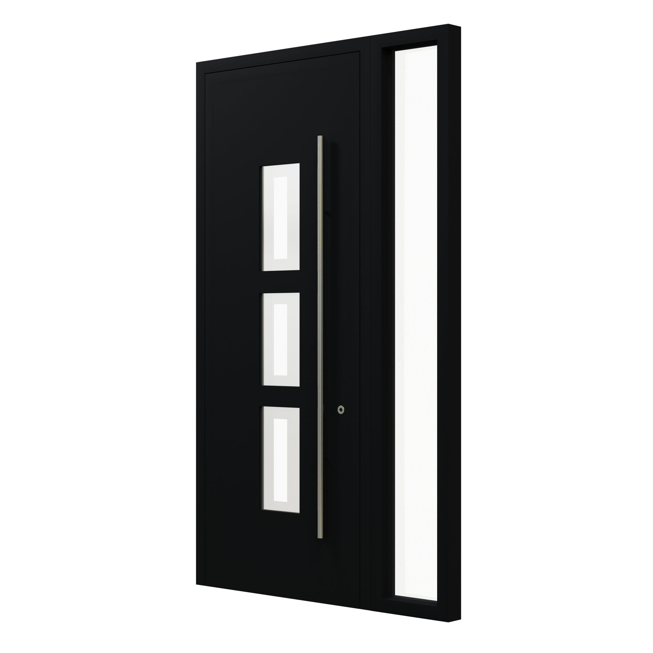 Voordeur TA14 met zijlicht rechts (binnendraaiend) | aluminium met glas